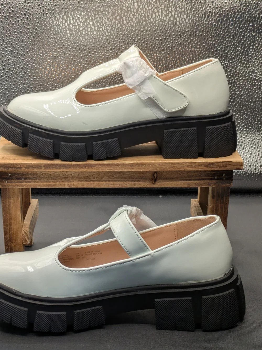 Nicole Miller White T-Strap Kids Dress Shoes Maryjanes Sz 1 Faux Leather